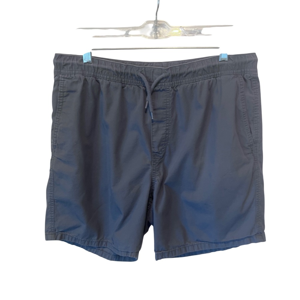 H&M Regular Fit Elastic Drawstring Shorts Gray Size Medium Relaxed Casual